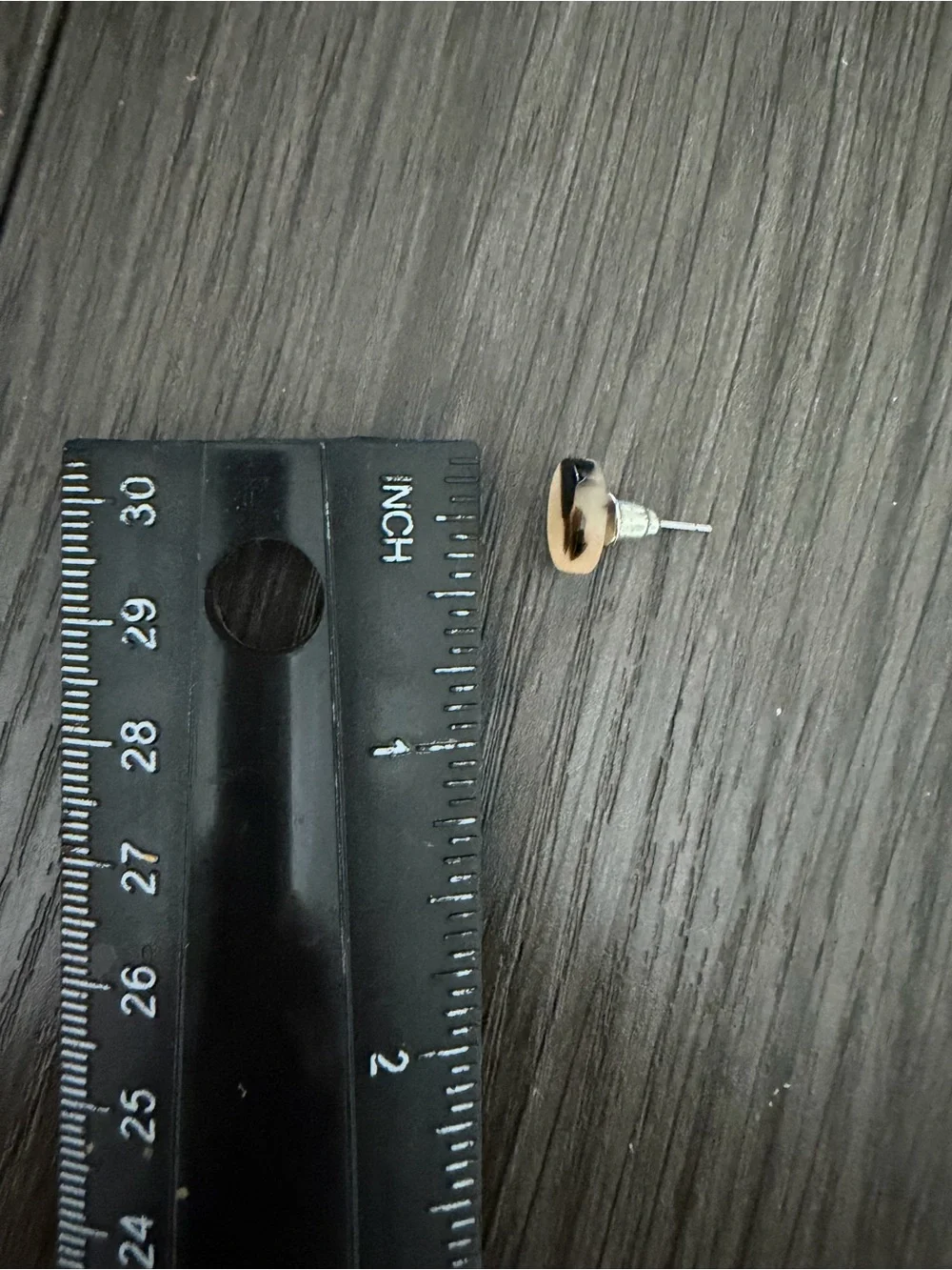 Women’s Beige and Black Round Stud Earrings
